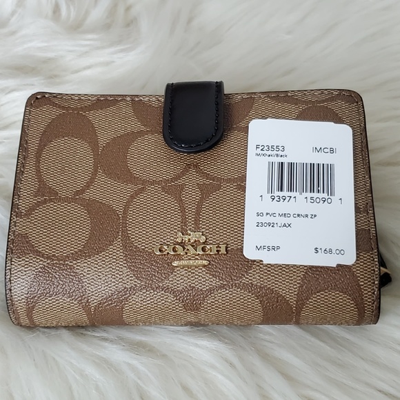 π₯SALEπ₯ COACH MEDIUM CORNER ZIP WALLET - Picture 7 of 7